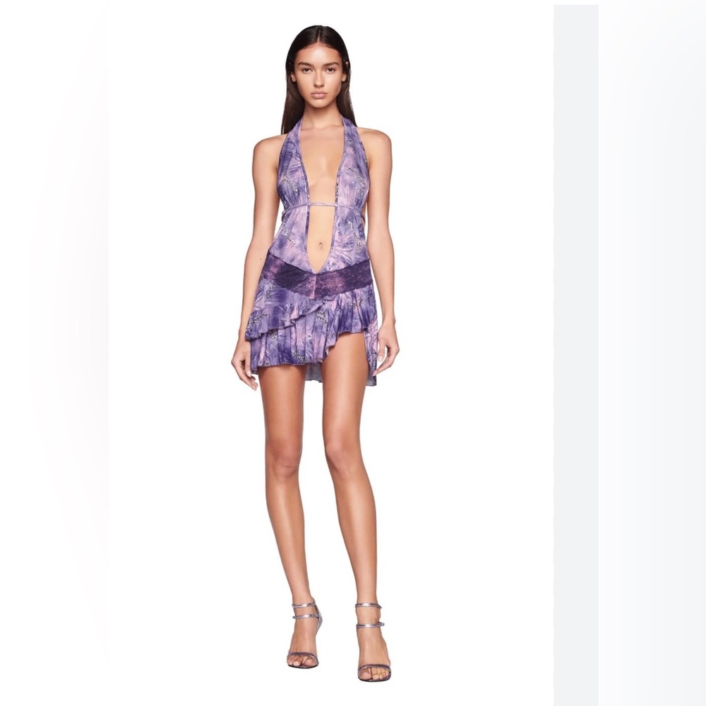 I.AM.GIA Violet Tie-Dye Top